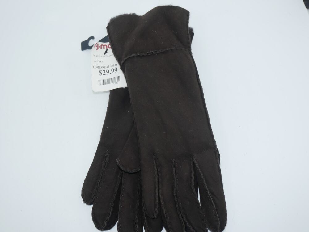 Genuine Shearling Sheepskin Leather Gloves Size M - L Altare New